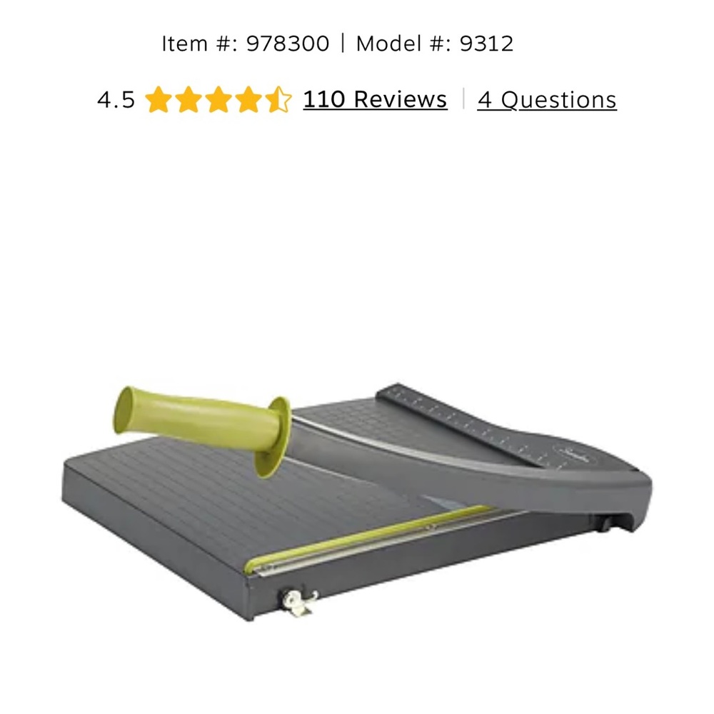 Swingline Guillotine Paper Cutter